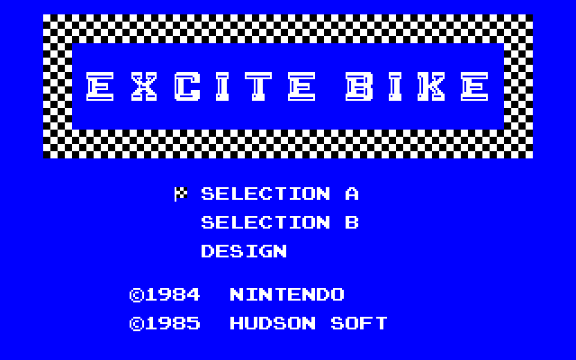 PC-8801 : エキサイトバイク - Old Game Database