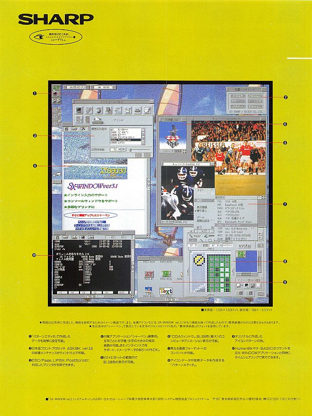 X68000 SXWINDOWver3.1 Old Game Database