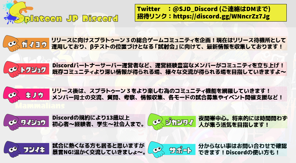 About Discord スプラトゥーン３攻略wiki Splatoon Jp Discord