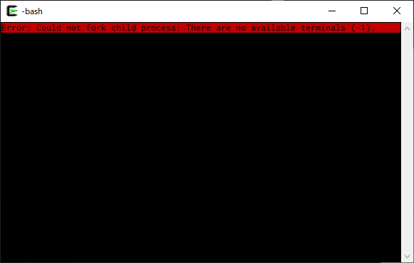 Cygwin Terminal が開けない Pib