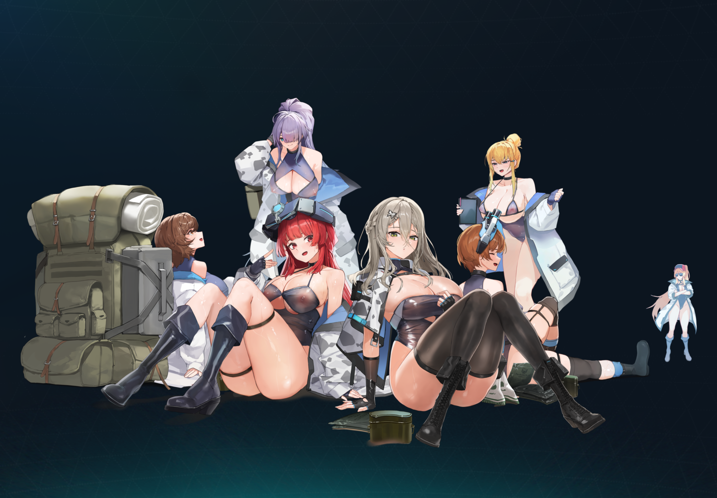 厳しいスチールラインの猛暑の夏季野外訓練を応援に訪れたあなた。ちょうど、蜜のように甘い食事の時間です。噂でしか聞いたことのなかったナビのまかないスキル(?)を間近で見られる絶好のチャンスではありませんか?レプリコンとブラウニーは、彼女から技術を教わることを楽しみにしているのか、表情からそのワクワクが隠せない様子です。 厳しいスチールラインの猛暑の夏季野外訓練を応援に訪れたあなた。ちょうど、蜜のように甘い食事の時間です。噂でしか聞いたことのなかったナビのまかないスキル(?)を間近で見られる絶好のチャンスではありませんか?レプリコンとブラウニーは、彼女から技術を教わることを楽しみにしているのか、表情からそのワクワクが隠せない様子です。