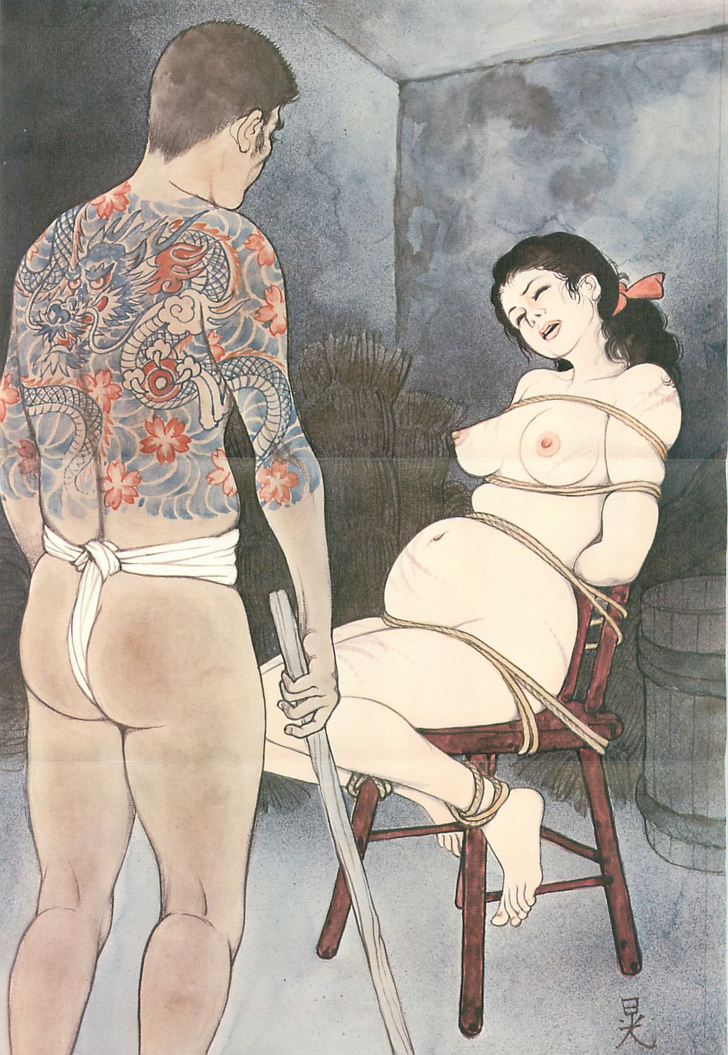 三和　残虐　緊縛　拷問、 昔の拷問や刑罰のイラスト - SM女縄