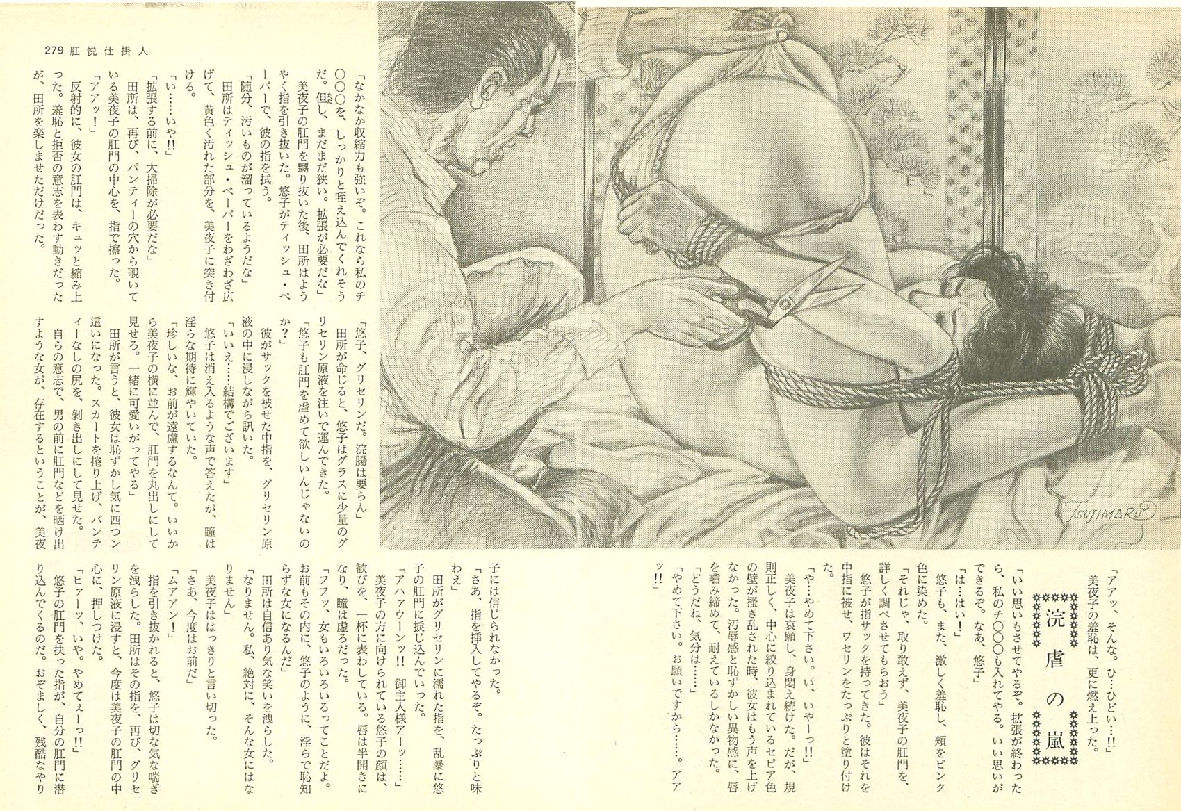  楡畑雄二 責め絵二穴　緊縛  萩尾順市小説に関するスレ-5 - SM女縄